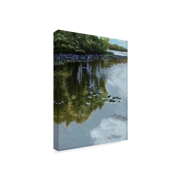 Rusty Frentner 'Lake And Lily Pads' Canvas Art,14x19